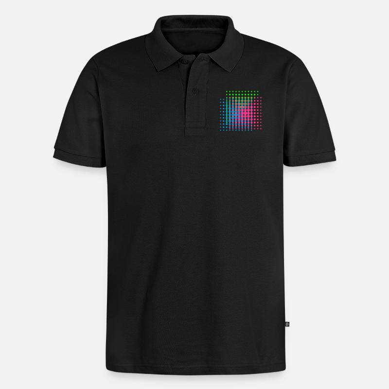 Dots II - Polo bio Premium Homme - noir