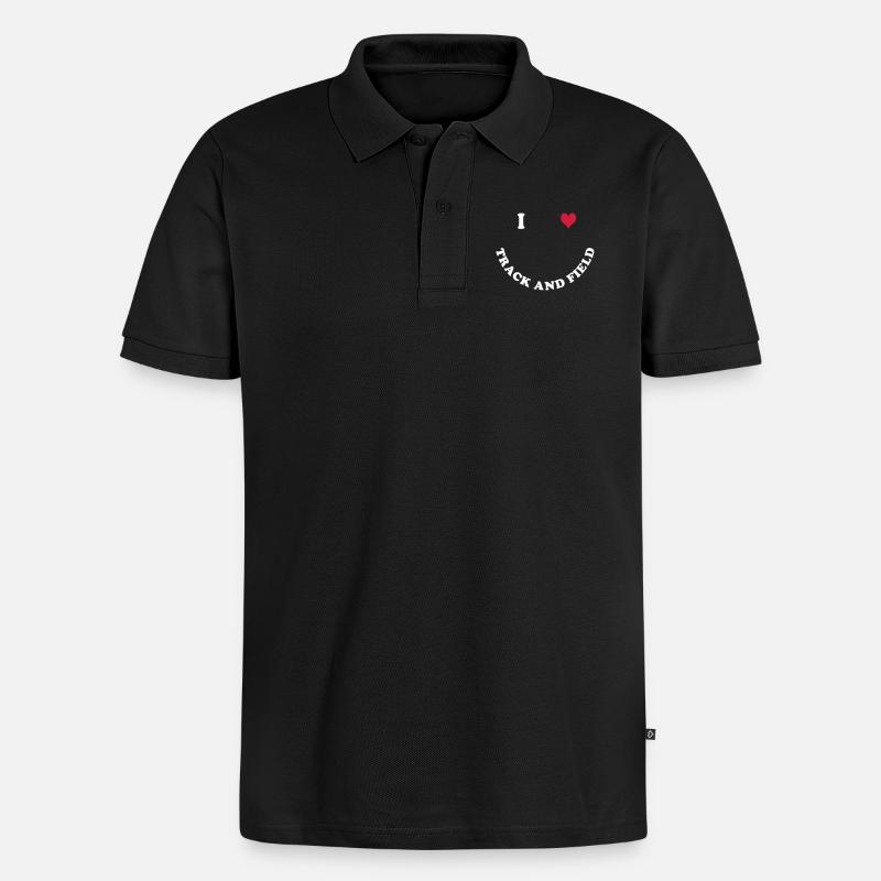 Athlétisme - Polo bio Premium Homme - noir