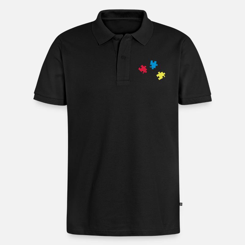 puzzle_teile_tk3 - Polo bio Premium Homme - noir