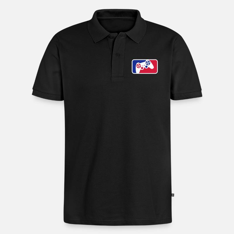 Controller Sport - Männer Premium Bio Polo Shirt - Schwarz