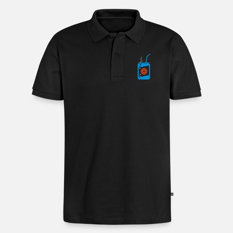 canette de soda - Polo bio Premium Homme - noir