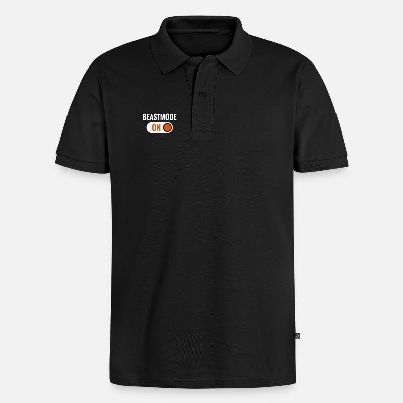 Beast Mode - Männer Premium Bio Polo Shirt - Schwarz