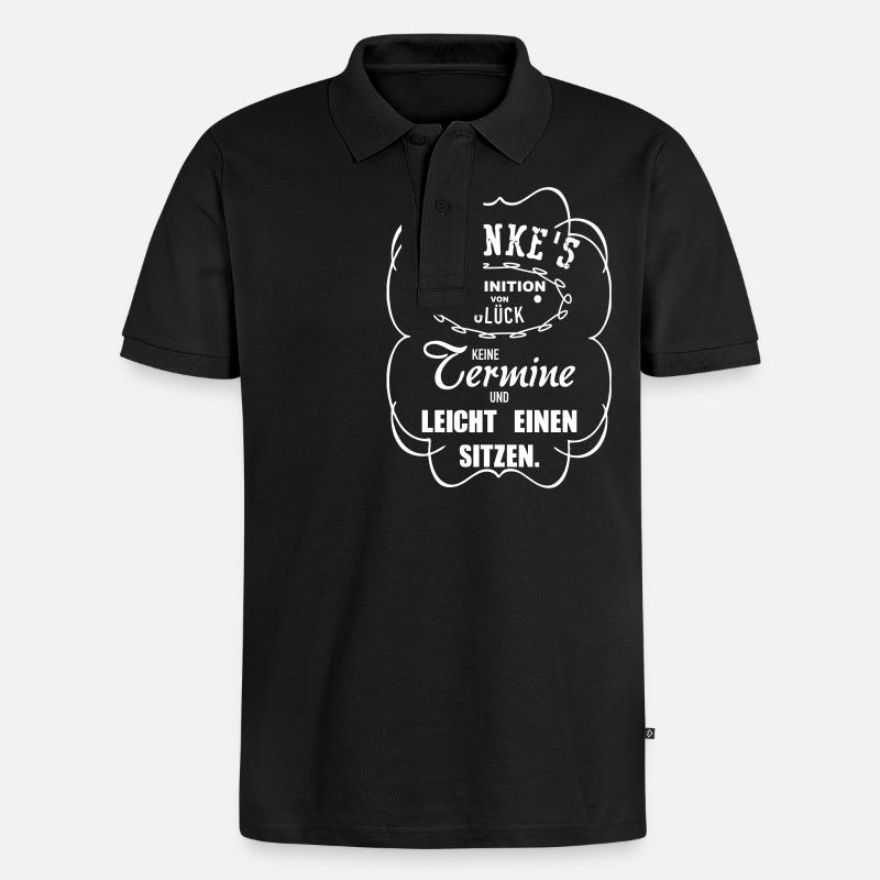 Leicht einen sitzen - Männer Premium Bio Polo Shirt - Schwarz