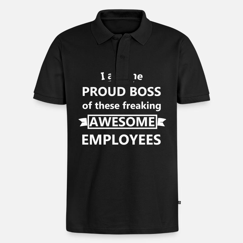 Chef - Männer Premium Bio Polo Shirt - Schwarz