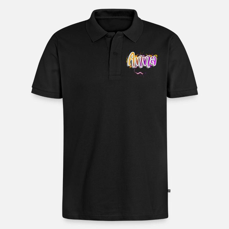Anna - Polo bio Premium Homme - noir