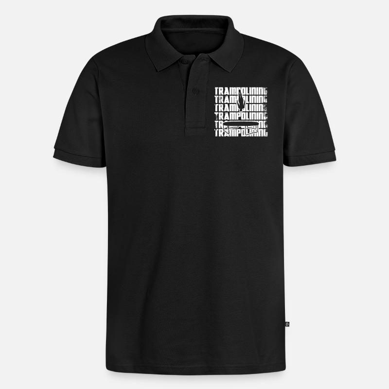 Drôle de pull trampoline - Polo bio Premium Homme - noir