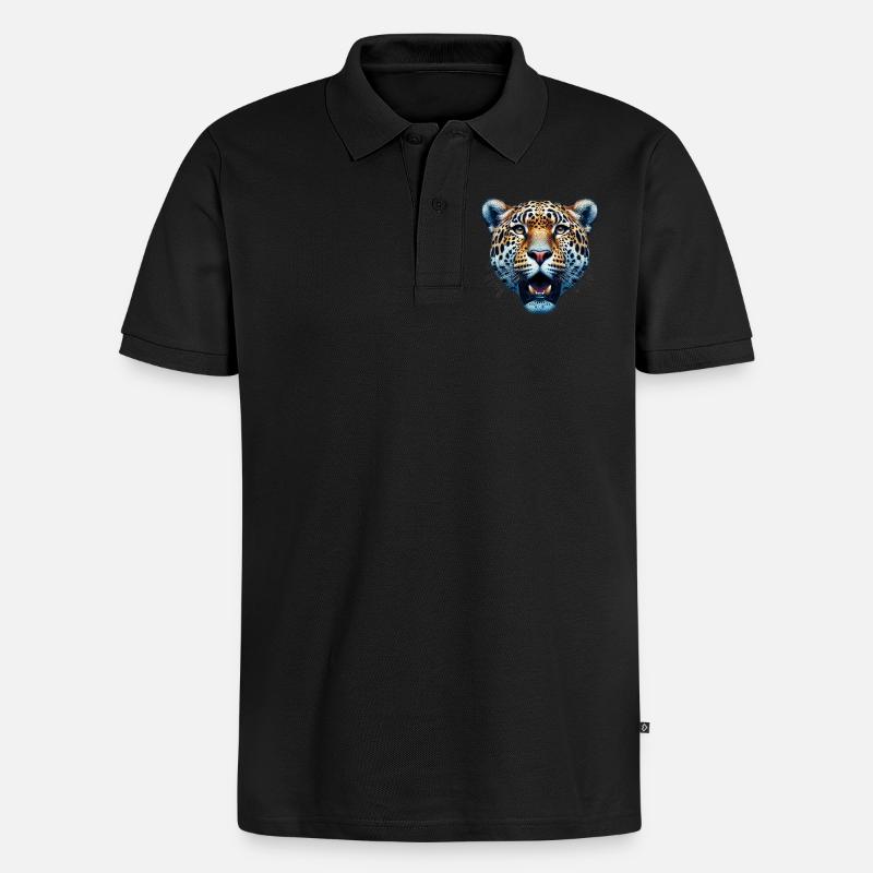 Léopard - Polo bio Premium Homme - noir