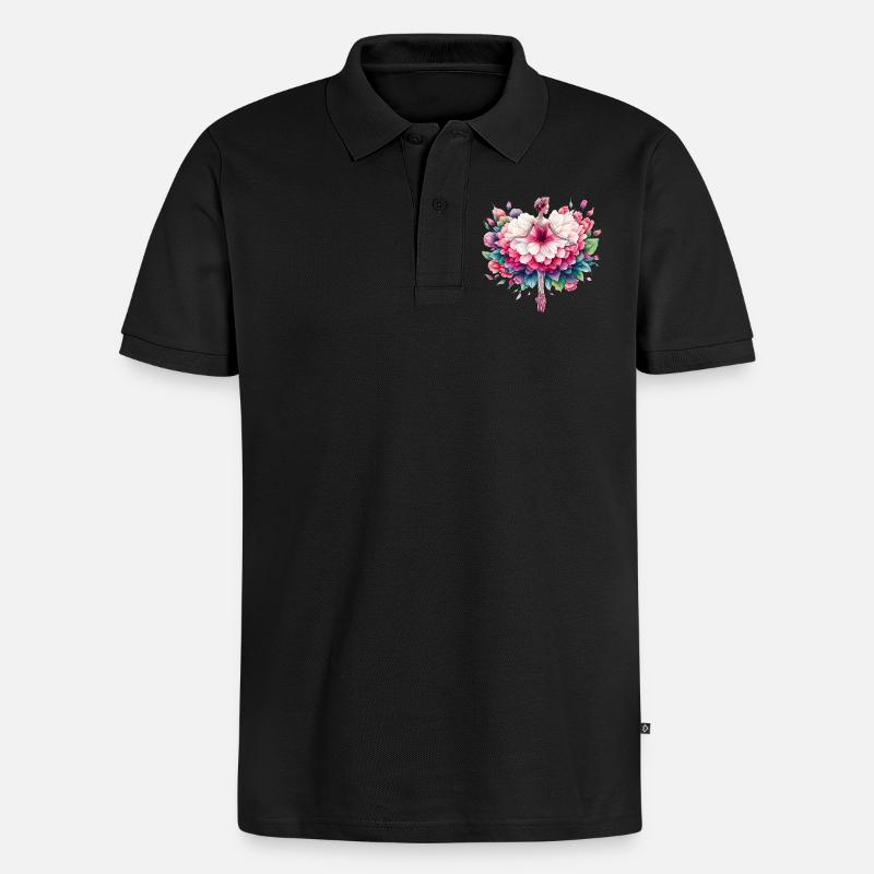Danseuse de ballet avec tutu - Polo bio Premium Homme - noir