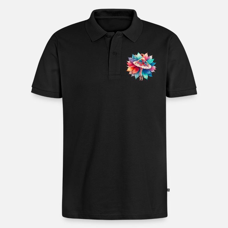 Danseuse de ballet avec tutu - Polo bio Premium Homme - noir