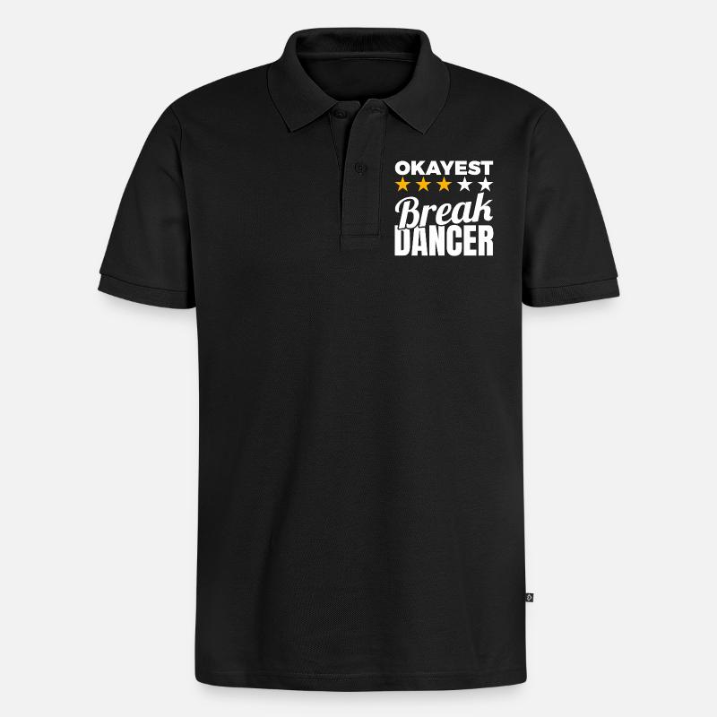 Durchschnittlicher B Boy - Männer Premium Bio Polo Shirt - Schwarz