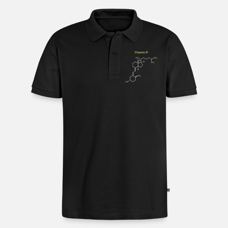 Structure Vitamine D - Polo bio Premium Homme - noir