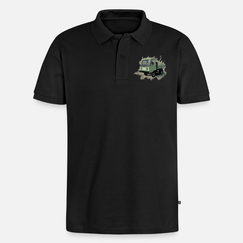 MultiCar M24 - Männer Premium Bio Polo Shirt - Schwarz