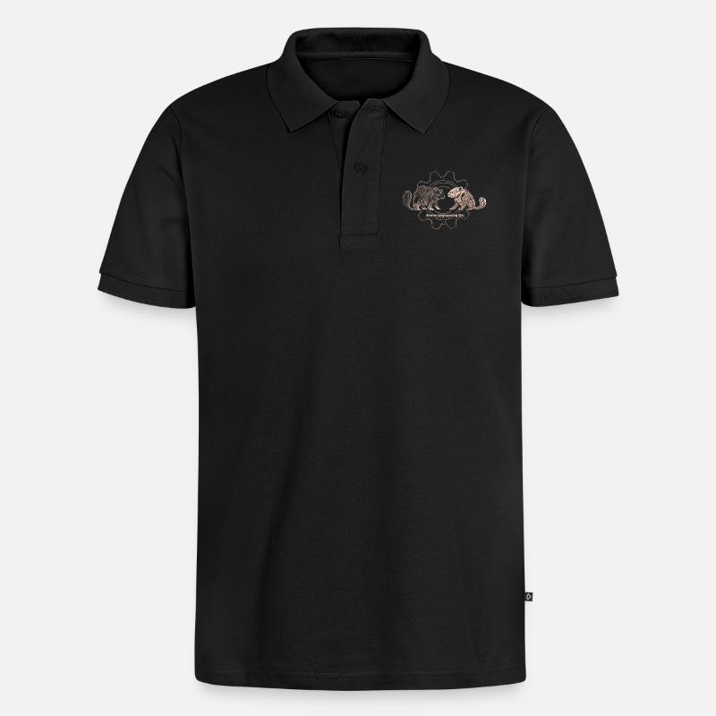 Timberborn – Beaver Engineering Co. - Männer Premium Bio Polo Shirt - Schwarz