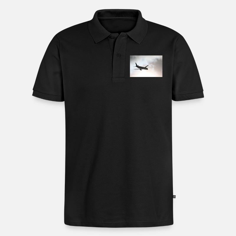Das Phantom am Himmel - Männer Premium Bio Polo Shirt - Schwarz