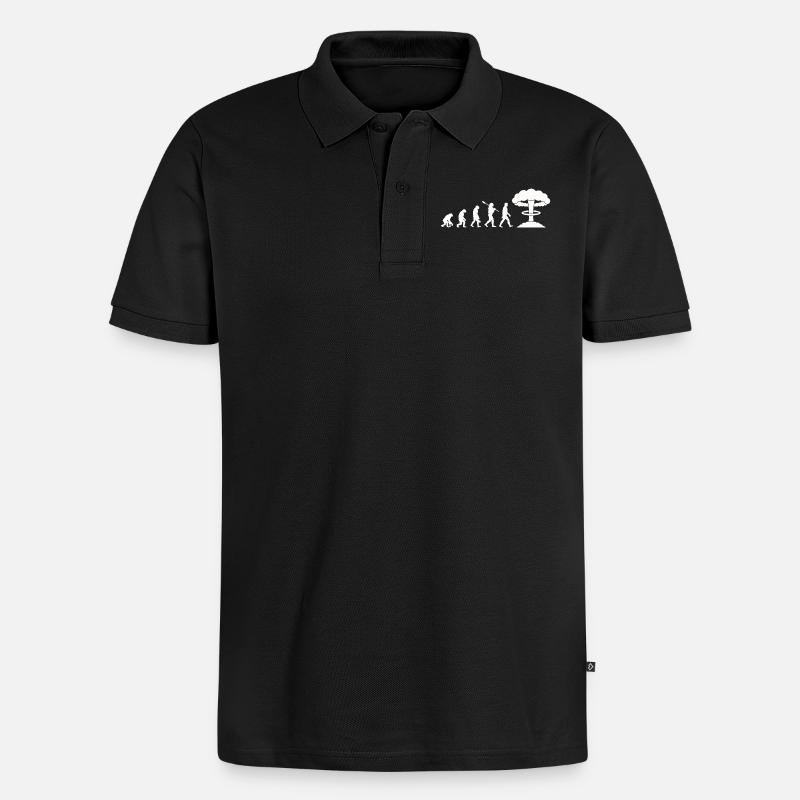 Bombe nucléaire Evolution - Polo bio Premium Homme - noir