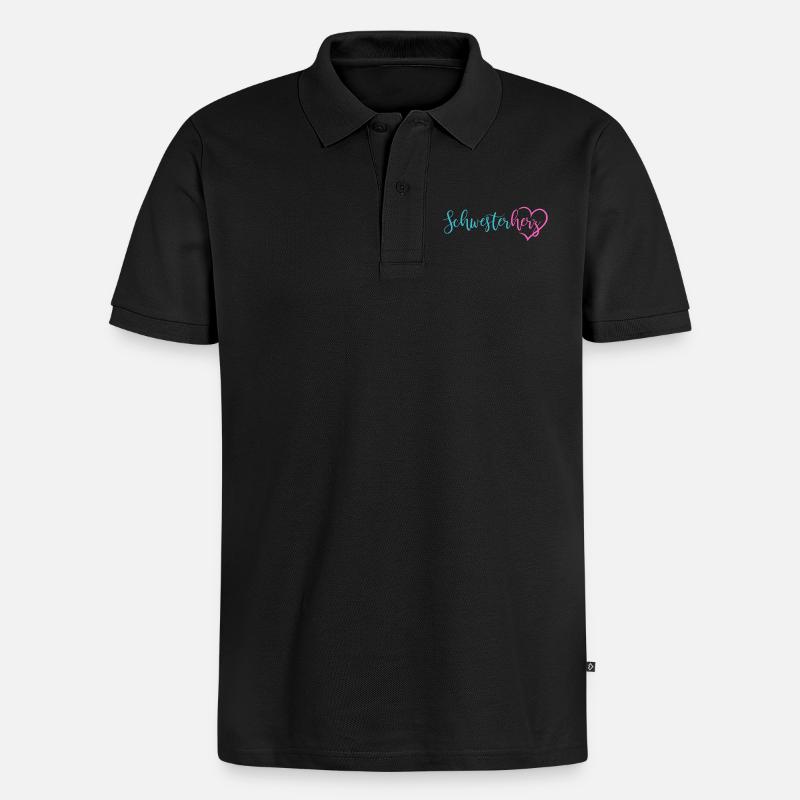 sœurette - Polo bio Premium Homme - noir