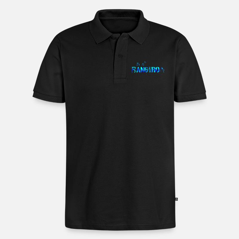 RANGIROA - Männer Premium Bio Polo Shirt - Schwarz
