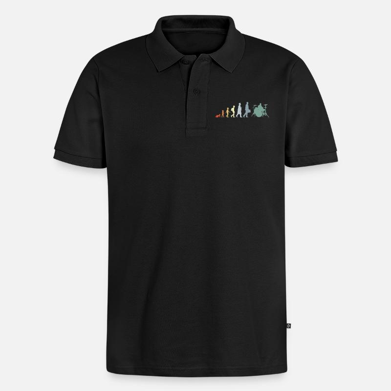 Évolution du batteur - Polo bio Premium Homme - noir