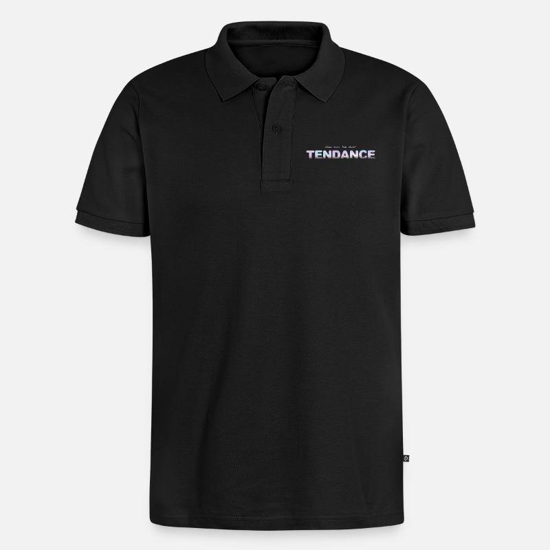 TENDENZ - Männer Premium Bio Polo Shirt - Schwarz
