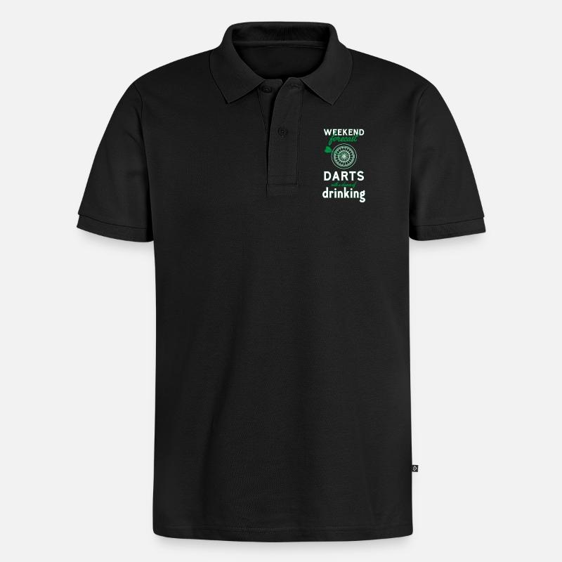 Fléchettes fléchettes - Polo bio Premium Homme - noir