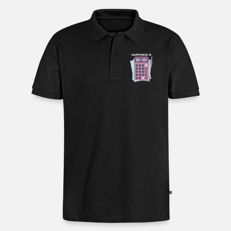 comptable - Polo bio Premium Homme - noir