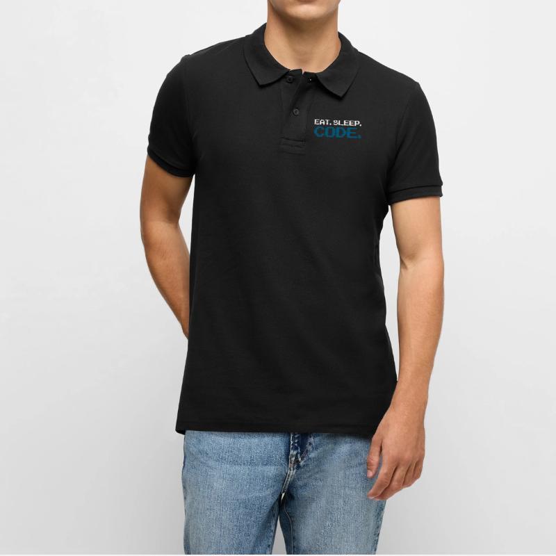 Code de programmation informatique Polo bio Premium Homme