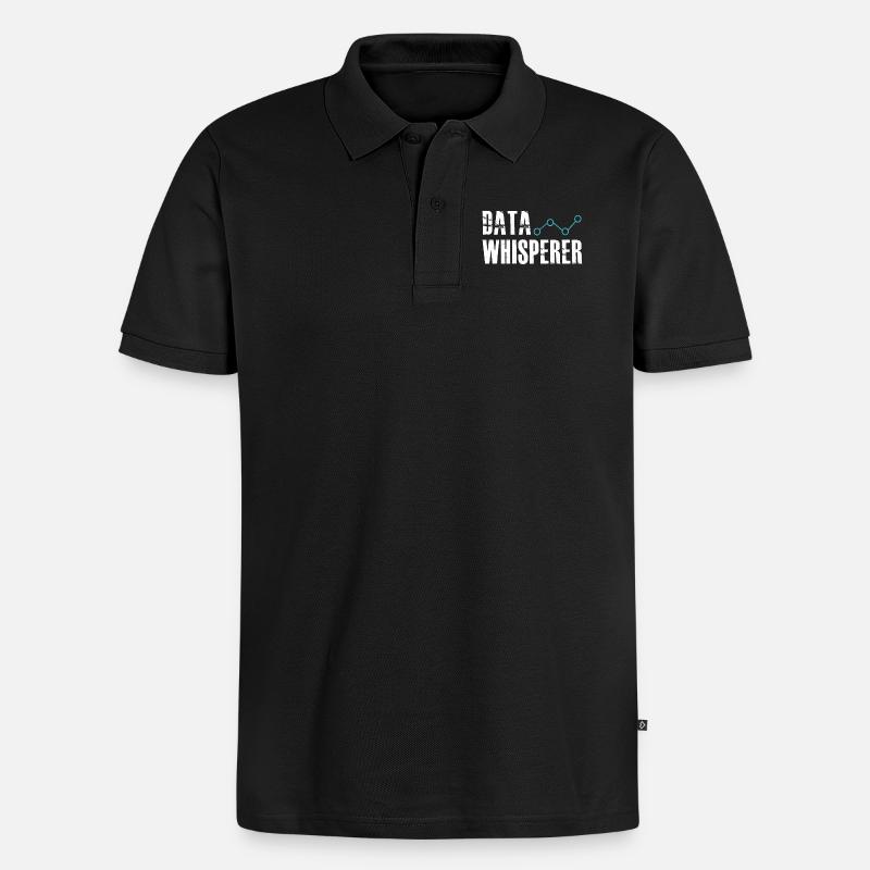 Datenflüsterer, wissenschaftlicher Analyst, Softwareentwickler - Männer Premium Bio Polo Shirt - Schwarz