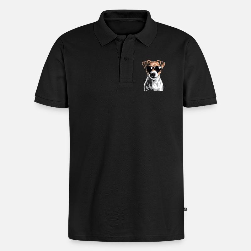 Jack Russell Terrier - Polo bio Premium Homme - noir