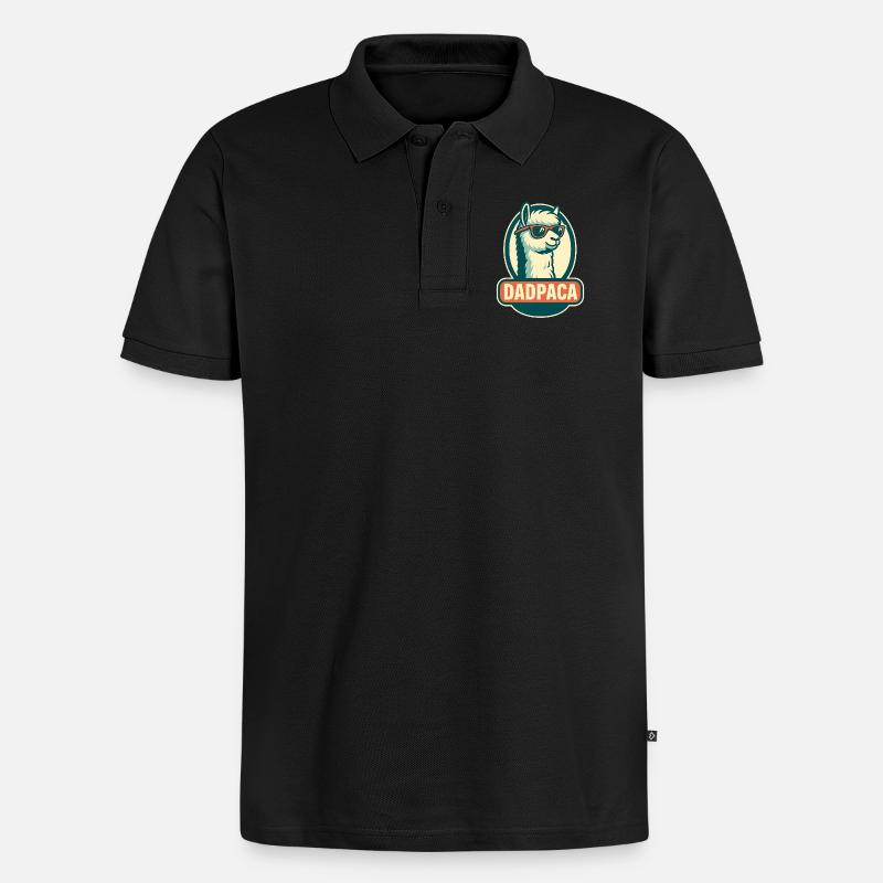 Dadpaca No Probllama - Polo bio Premium Homme - noir