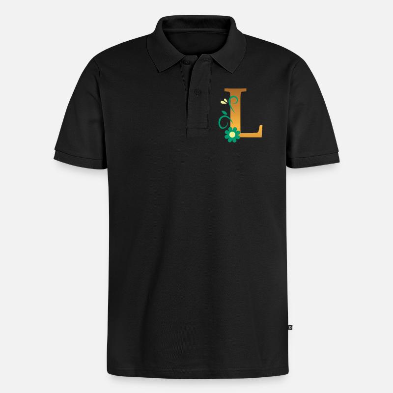 L - Polo bio Premium Homme - noir