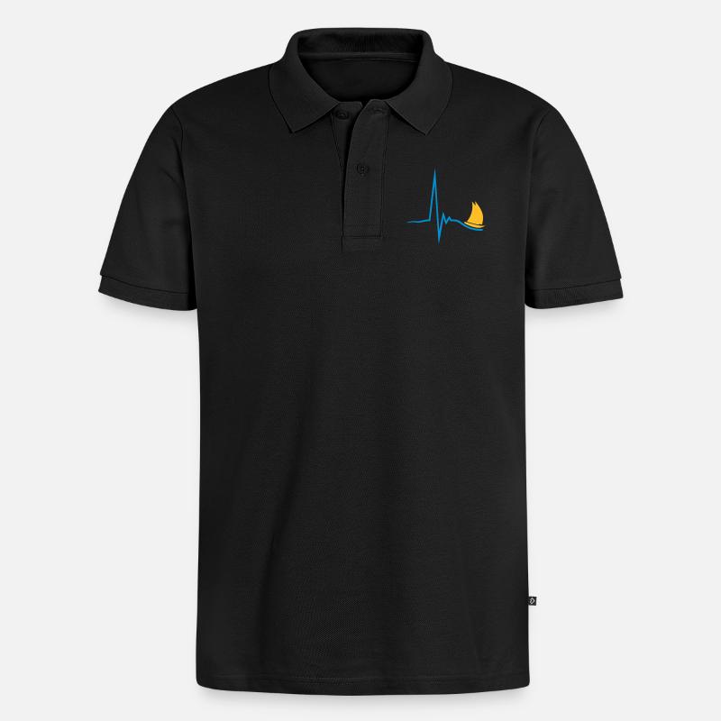 sailing_pulse_2c - Polo bio Premium Homme - noir