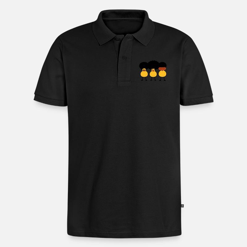 Funky Chicks - Polo bio Premium Homme - noir