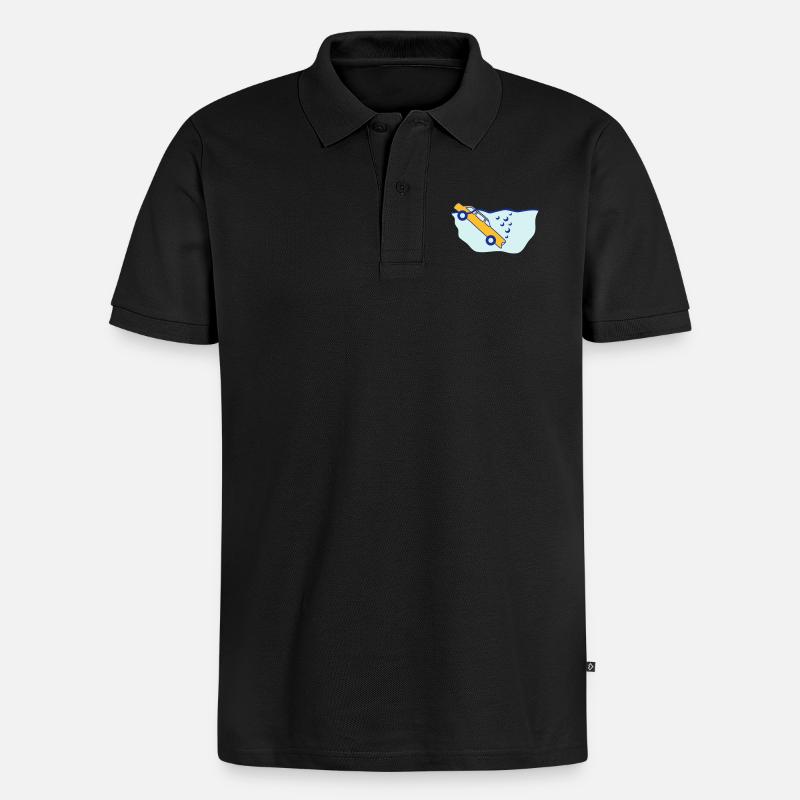 Diving Car - Männer Premium Bio Polo Shirt - Schwarz