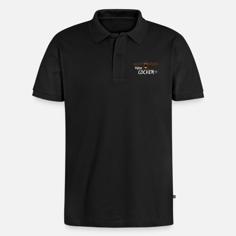 Cocker Spaniel - Männer Premium Bio Polo Shirt - Schwarz