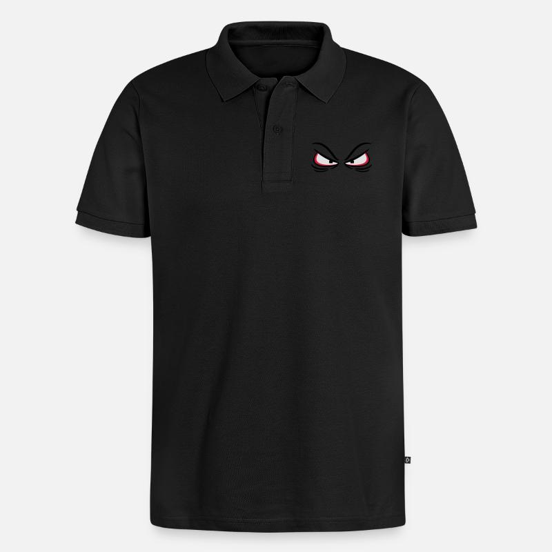 Evil Eyes - Polo bio Premium Homme - noir