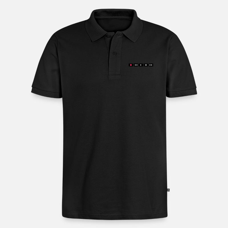 Oldschool Videocontrol - Polo bio Premium Homme - noir