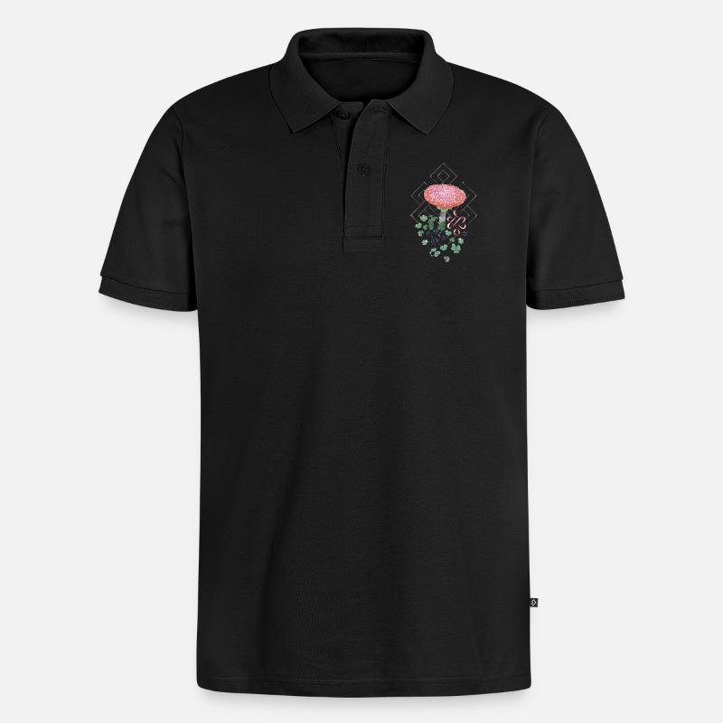 Trèfle Lucky Toadstool - Polo bio Premium Homme - noir