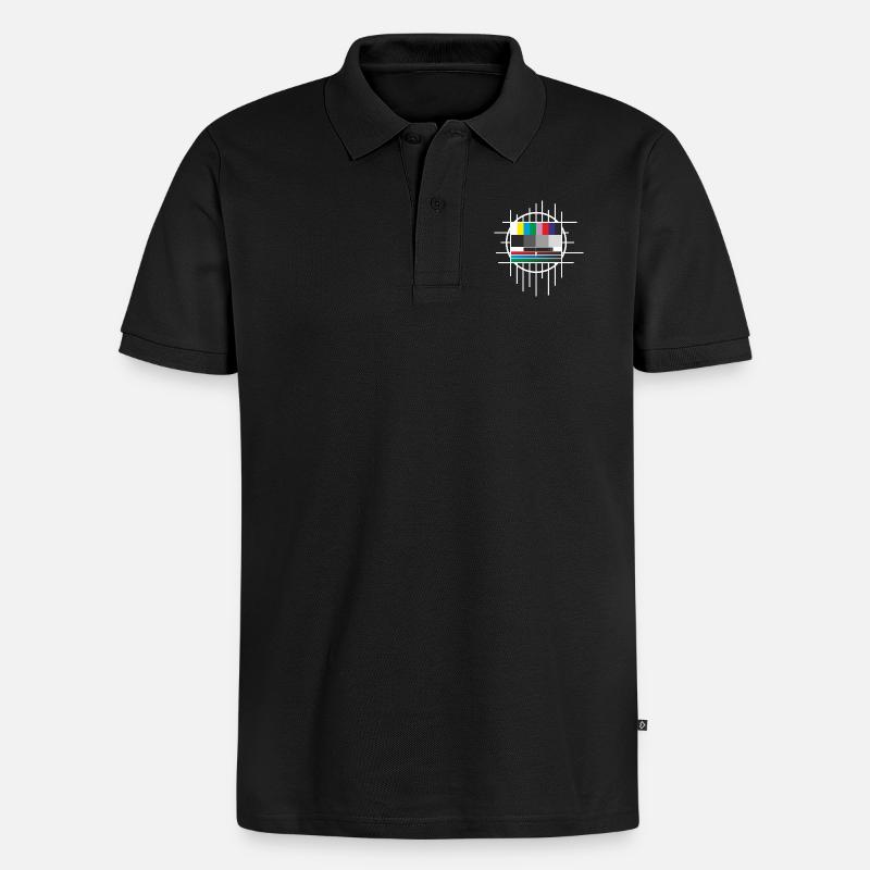 Testbild - Männer Premium Bio Polo Shirt - Schwarz
