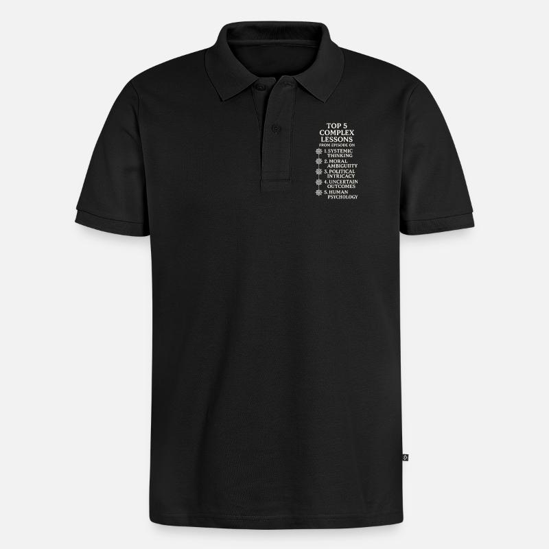 Des leçons complexes - Polo bio Premium Homme - noir