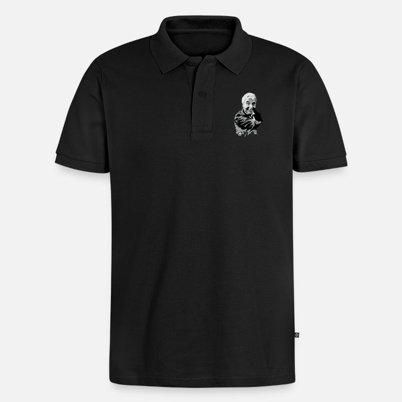 Dinner for one - Männer Premium Bio Polo Shirt - Schwarz