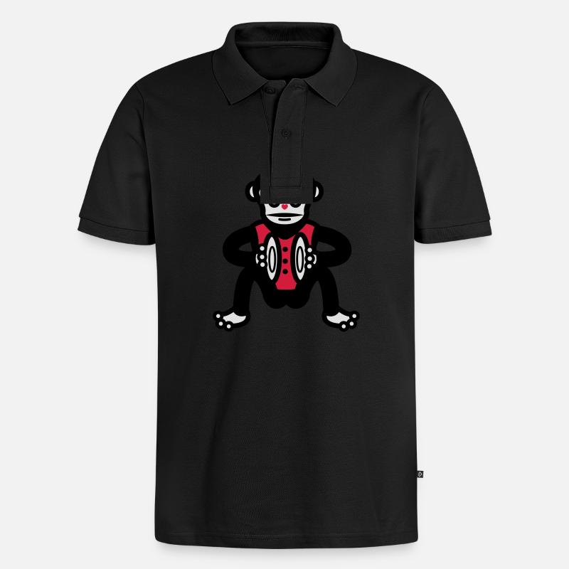 singe singe singes singe - Polo bio Premium Homme - noir