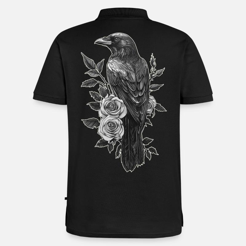 Corbeau - Polo bio Premium Homme - noir