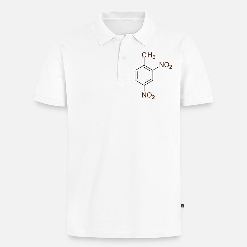 Trinitrotoluene - Männer Premium Bio Polo Shirt - Weiß