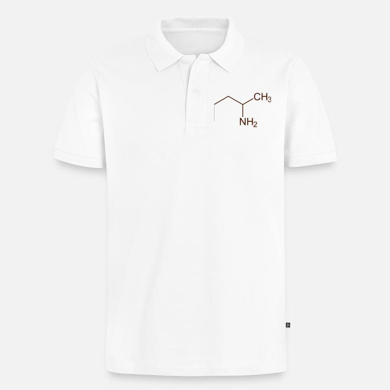 Amphétamine - Polo bio Premium Homme - blanc