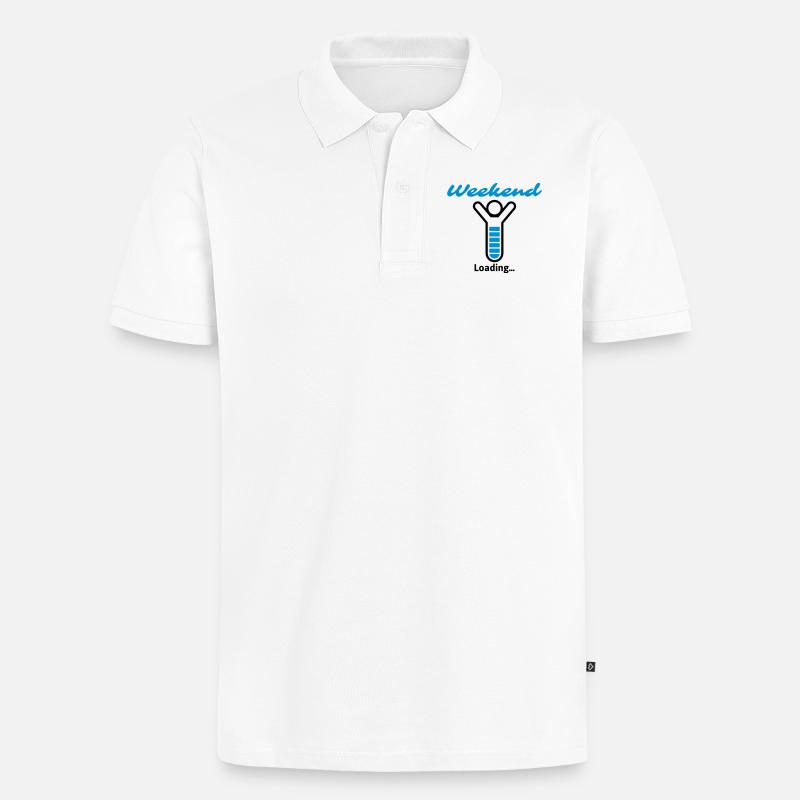 Week-end Loading ... - Polo bio Premium Homme - blanc