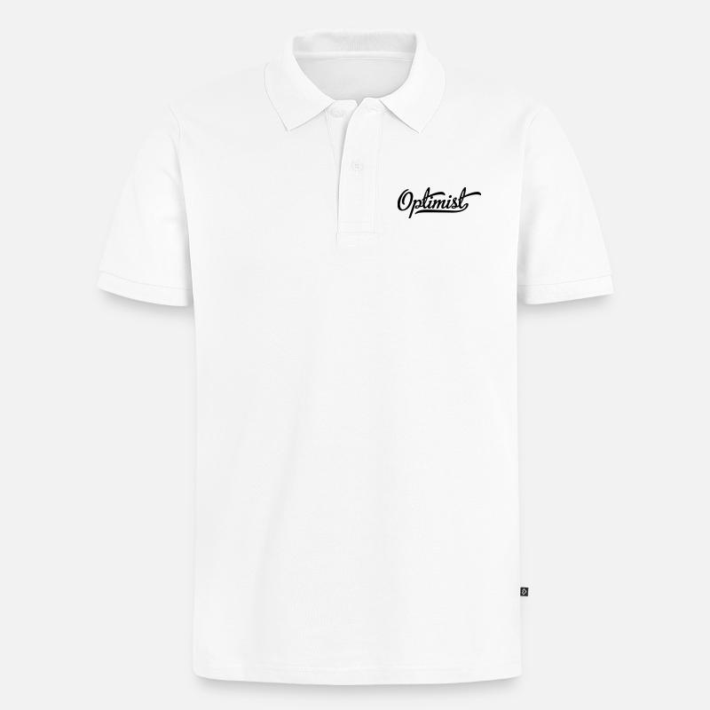 Optimist - Männer Premium Bio Polo Shirt - Weiß