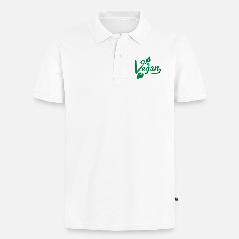 vegan - Polo bio Premium Homme - blanc