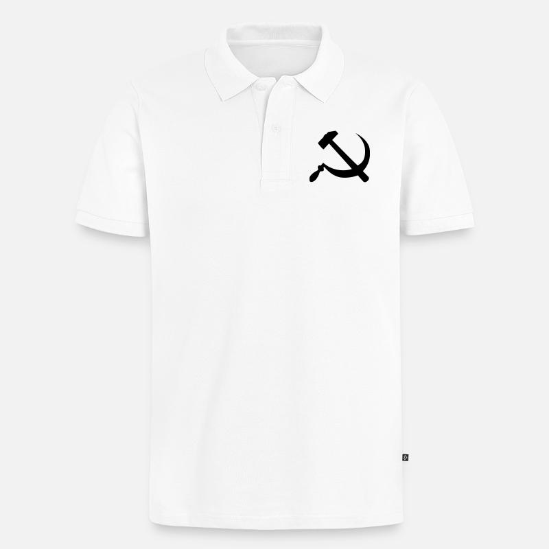 communisme - Polo bio Premium Homme - blanc