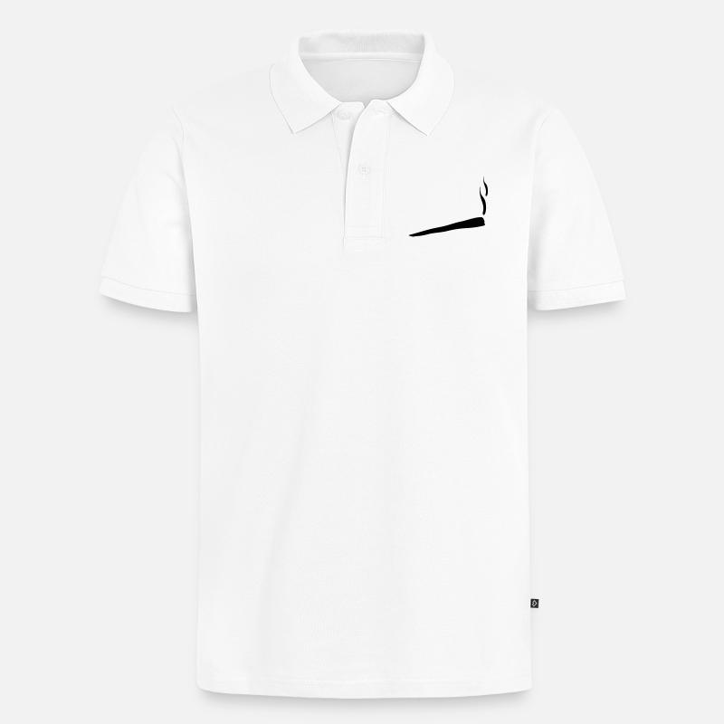 joint_t1 - Männer Premium Bio Polo Shirt - Weiß