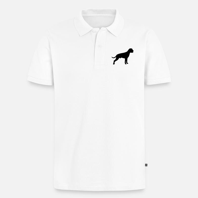 Boxer - Männer Premium Bio Polo Shirt - Weiß